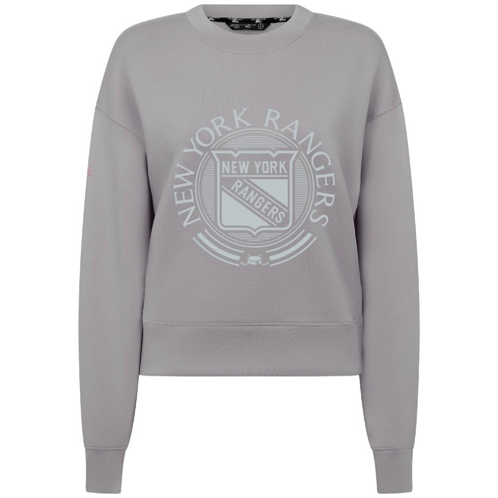 New York Rangers Levelwear Women's Slate & Snow Sponge Tri-Blend Sweatshirt Discount
