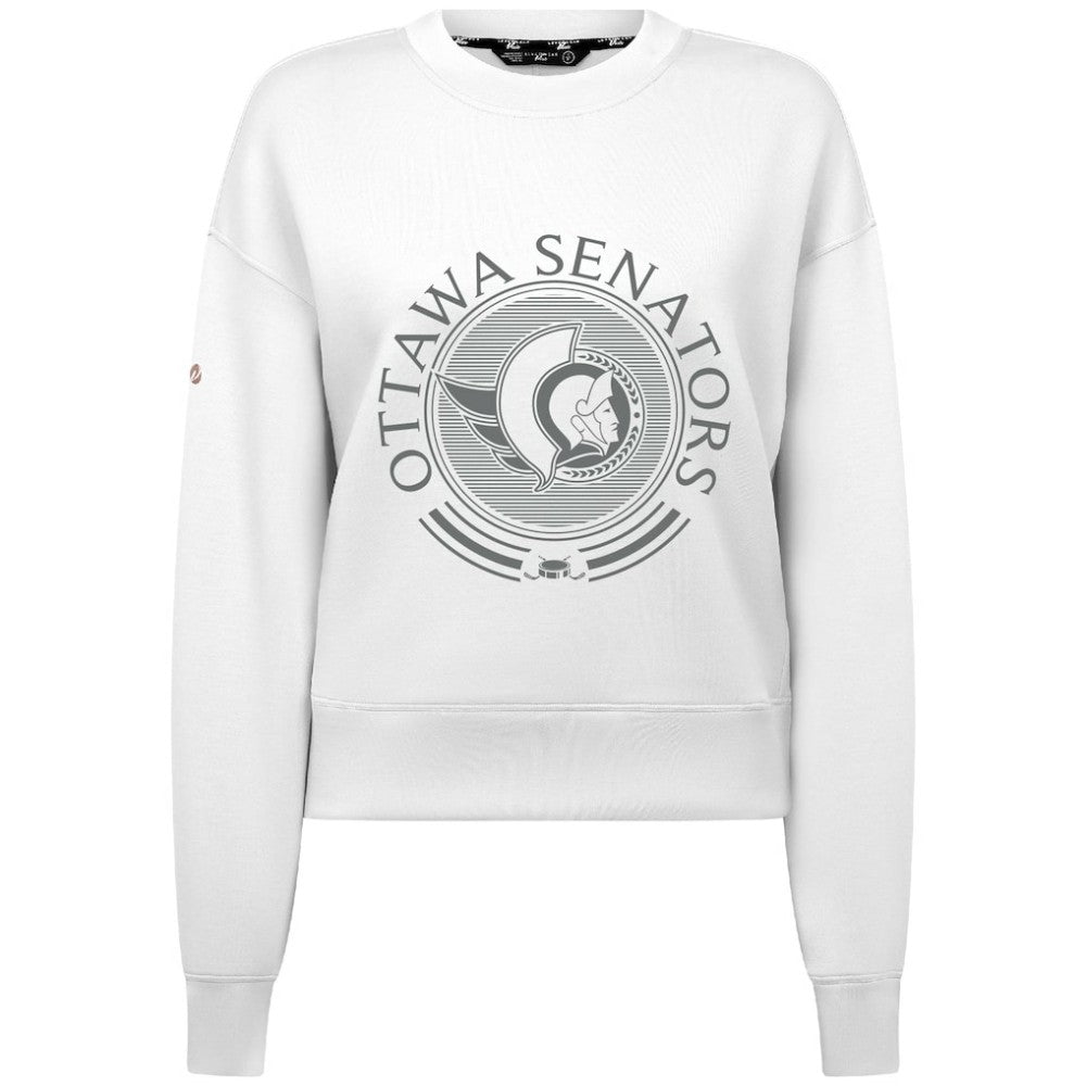 Ottawa Senators Levelwear Women's Slate & Snow Sponge Tri-Blend Sweatshirt Online