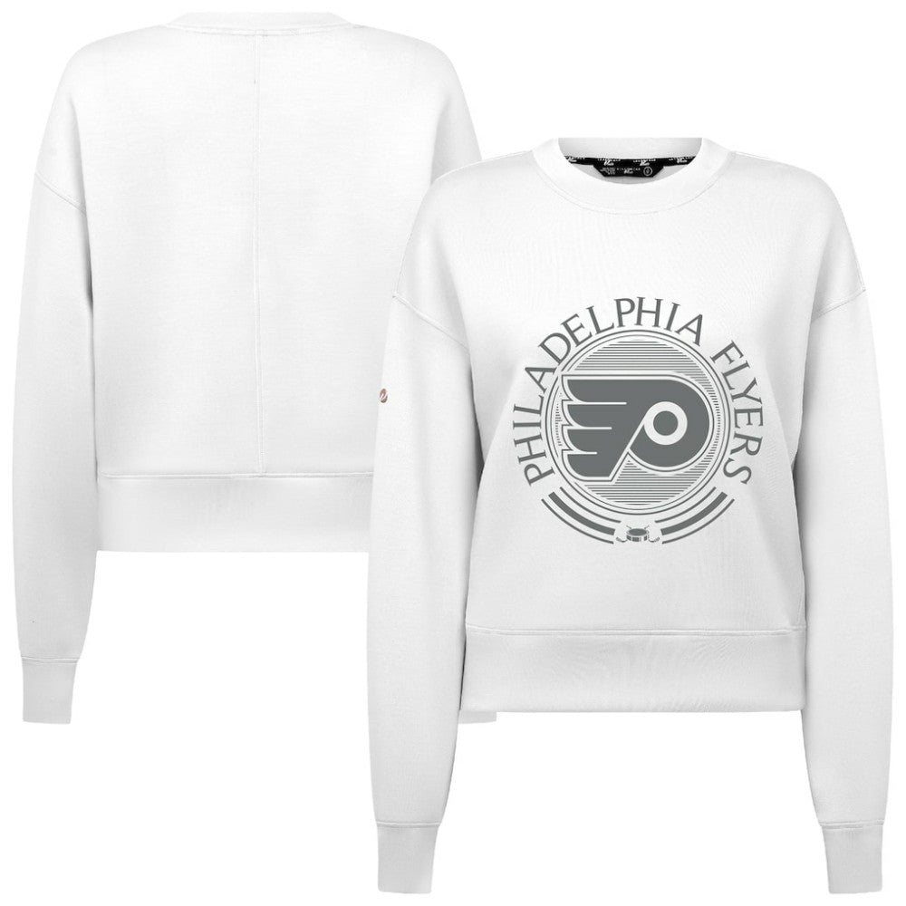Philadelphia Flyers Levelwear Women's Slate & Snow Sponge Tri-Blend Sweatshirt Discount