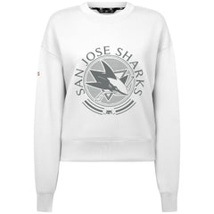 San Jose Sharks Levelwear Women's Slate & Snow Sponge Tri-Blend Sweatshirt Outlet