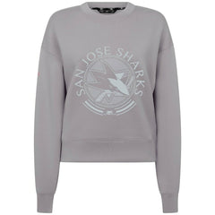 San Jose Sharks Levelwear Women's Slate & Snow Sponge Tri-Blend Sweatshirt Outlet