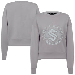 Seattle Kraken Levelwear Women's Slate & Snow Sponge Tri-Blend Sweatshirt For Sale