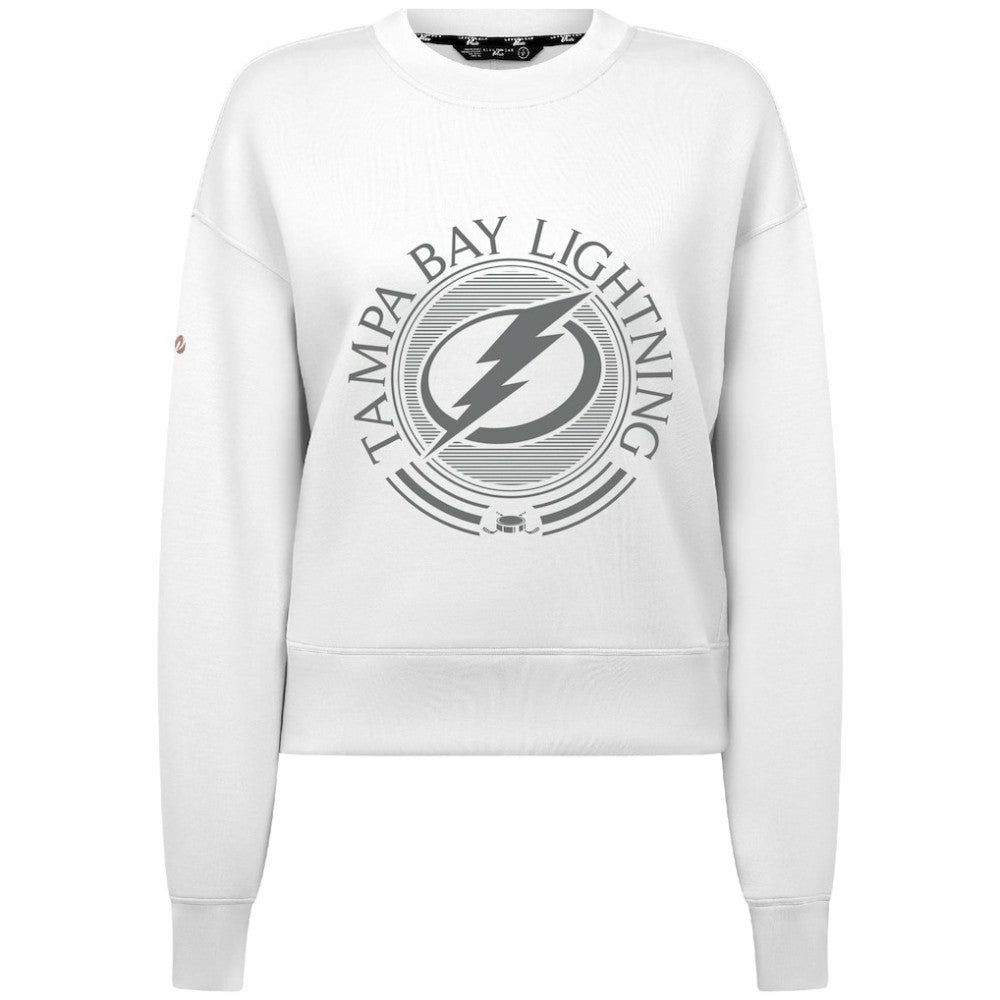 Tampa Bay Lightning Levelwear Women's Slate & Snow Sponge Tri-Blend Sweatshirt Discount