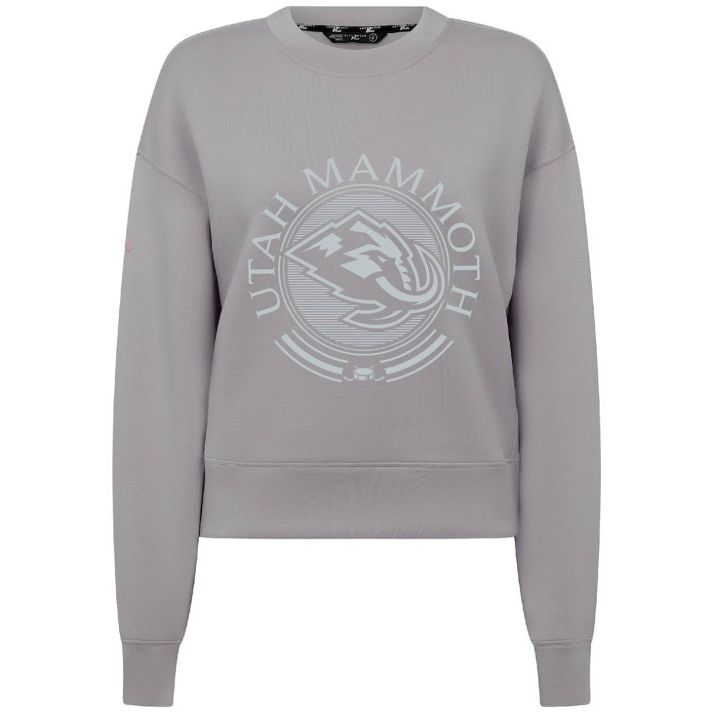Utah Mammoth Levelwear Women's Slate & Snow Sponge Tri-Blend Sweatshirt Discount