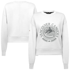 Vancouver Canucks Levelwear Women's Slate & Snow Sponge Tri-Blend Sweatshirt Online
