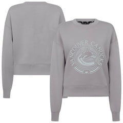 Vancouver Canucks Levelwear Women's Slate & Snow Sponge Tri-Blend Sweatshirt On Sale