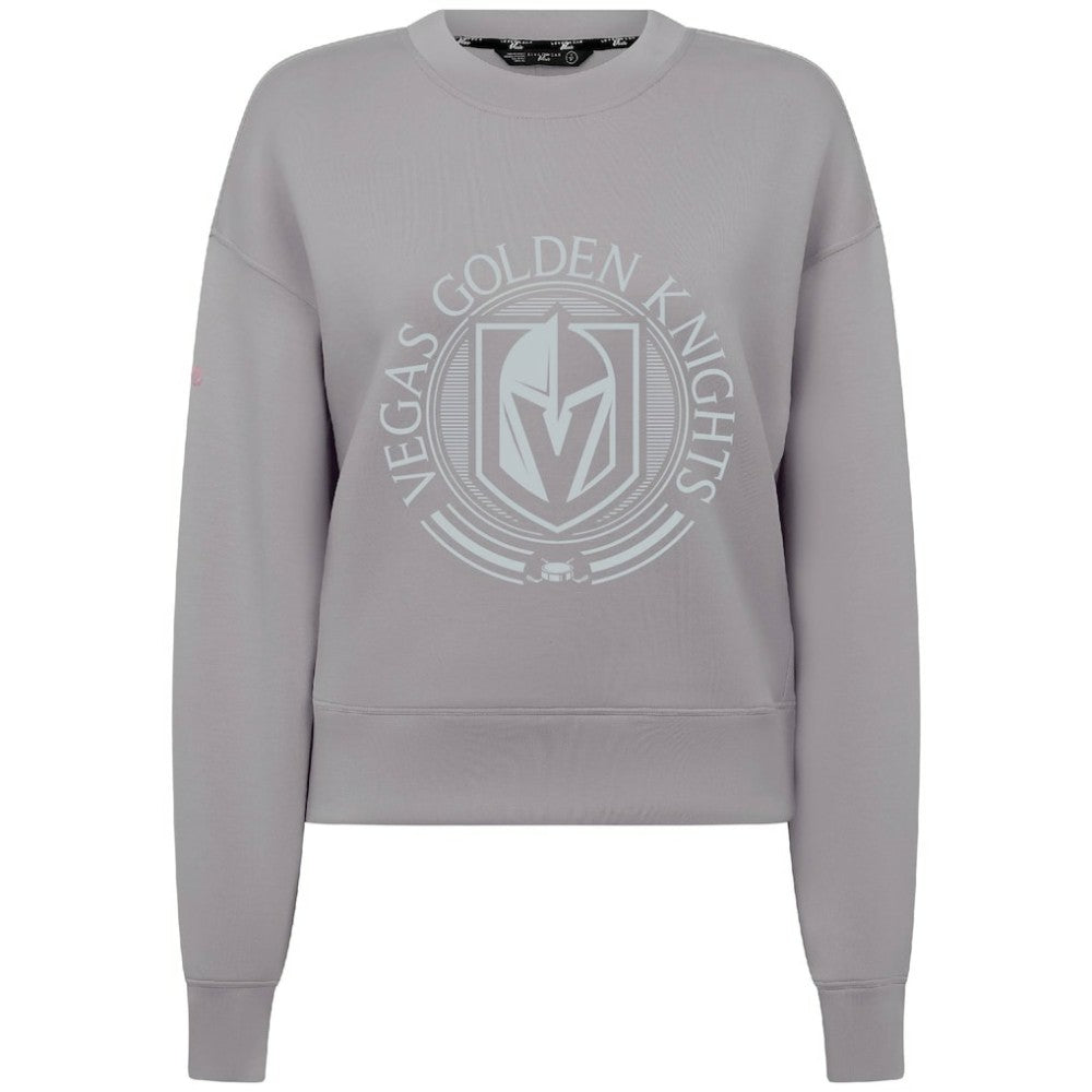Vegas Golden Knights Levelwear Women's Slate & Snow Sponge Tri-Blend Sweatshirt Online