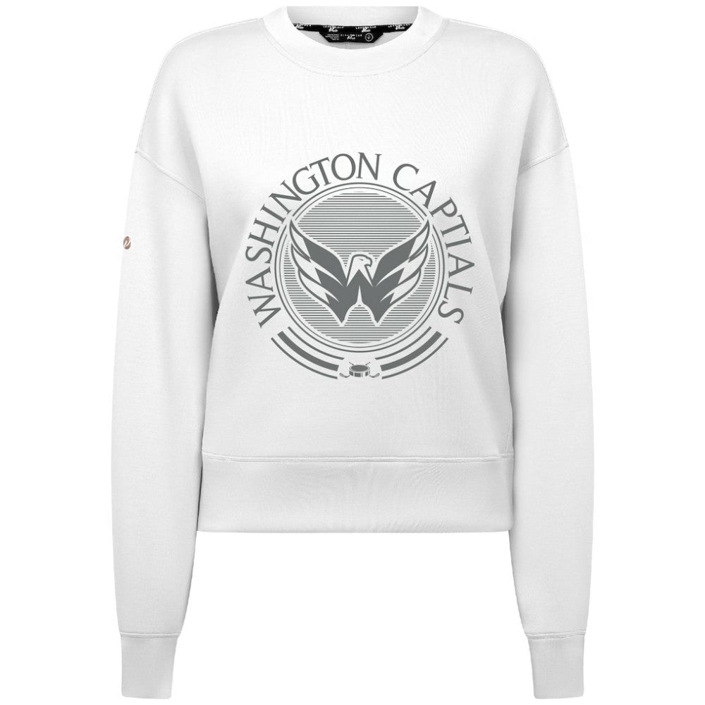Washington Capitals Levelwear Women's Slate & Snow Sponge Tri-Blend Sweatshirt Outlet
