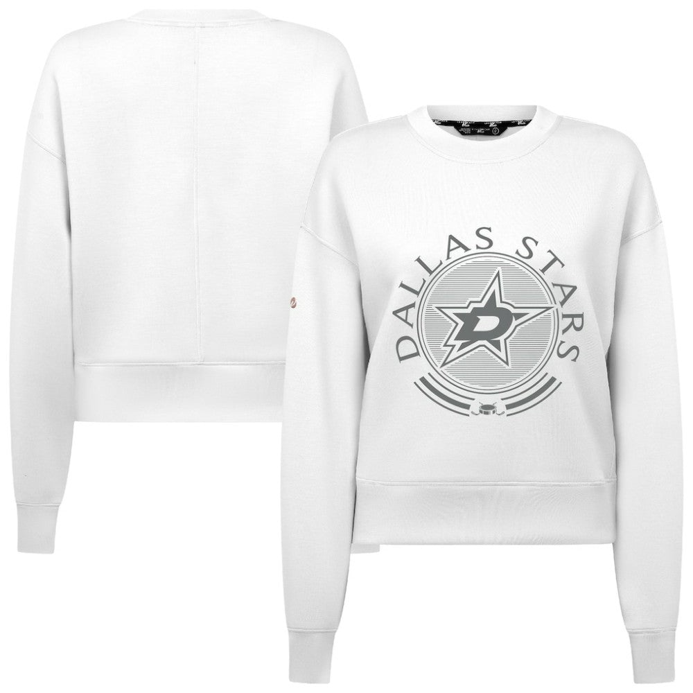 Dallas Stars Levelwear Women's Slate & Snow Sponge Tri-Blend Sweatshirt Outlet