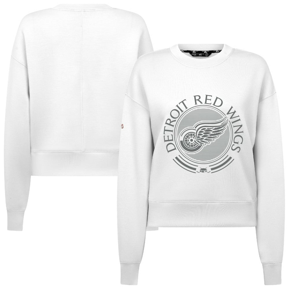 Detroit Red Wings Levelwear Women's Slate & Snow Sponge Tri-Blend Sweatshirt Sale