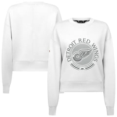 Detroit Red Wings Levelwear Women's Slate & Snow Sponge Tri-Blend Sweatshirt Sale