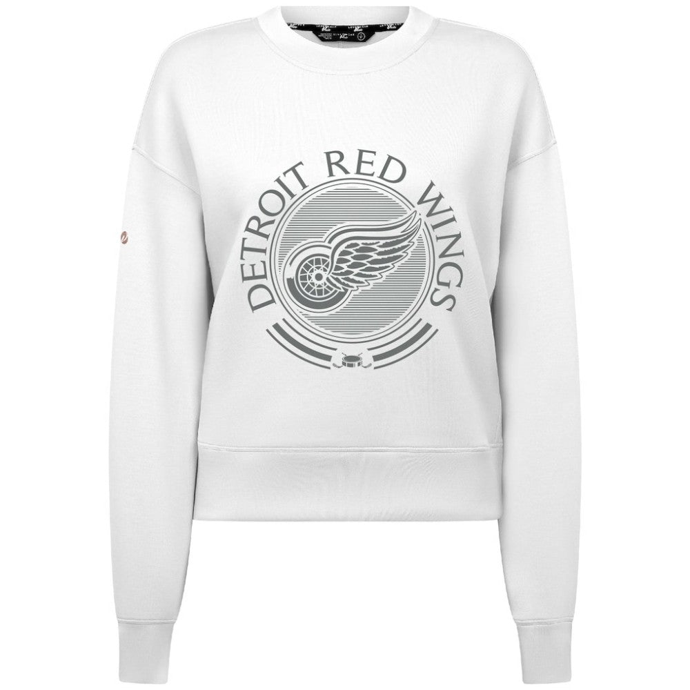 Detroit Red Wings Levelwear Women's Slate & Snow Sponge Tri-Blend Sweatshirt Sale