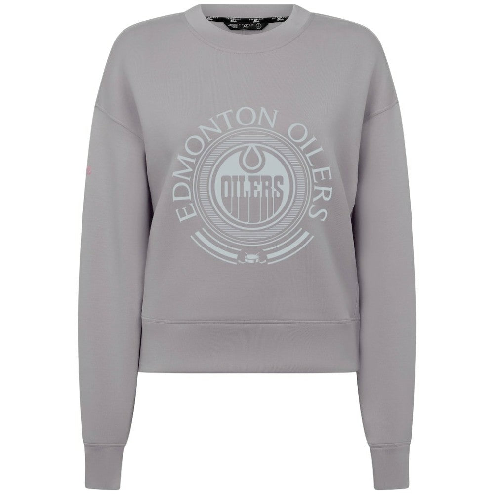 Edmonton Oilers Levelwear Women's Slate & Snow Sponge Tri-Blend Sweatshirt Online