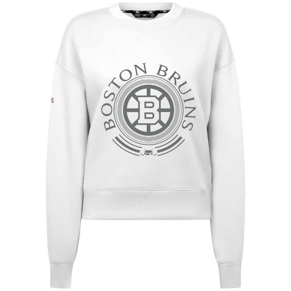 Boston Bruins Levelwear Women's Slate & Snow Sponge Tri-Blend Sweatshirt Online