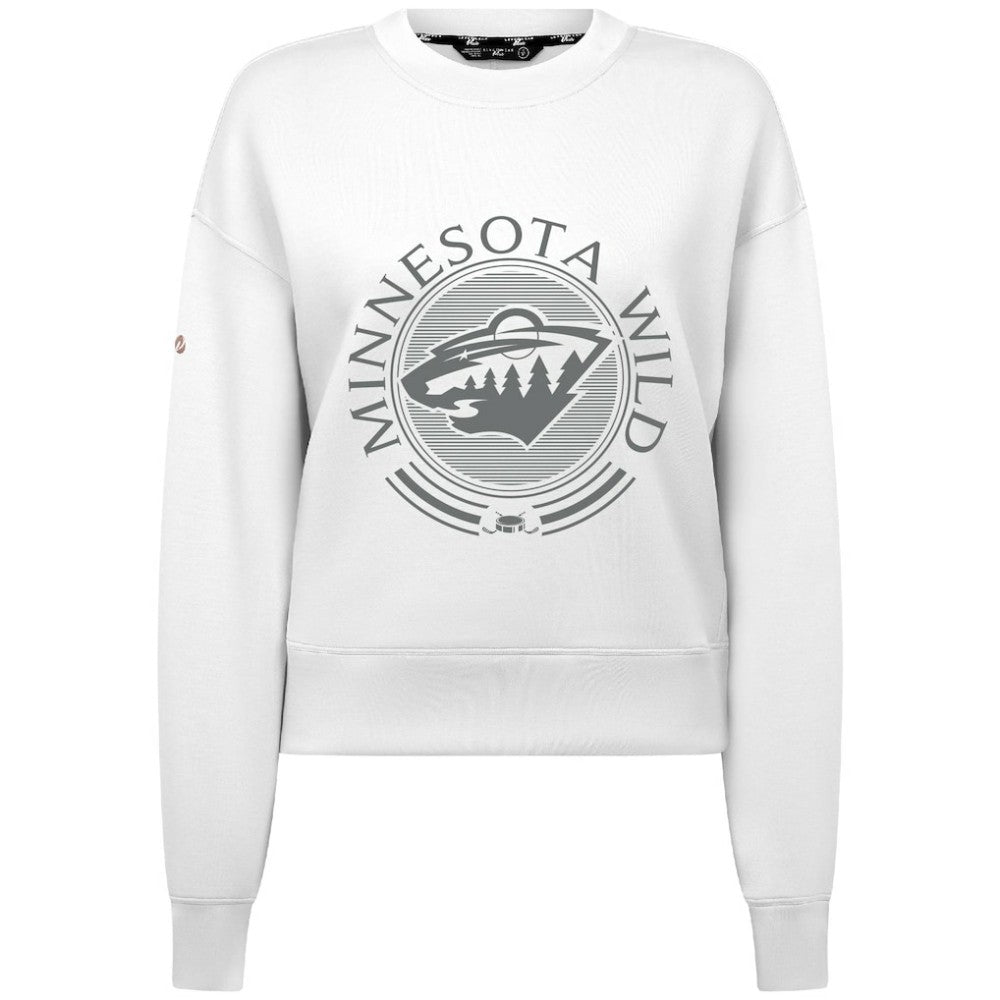 Minnesota Wild Levelwear Women's Slate & Snow Sponge Tri-Blend Sweatshirt Online