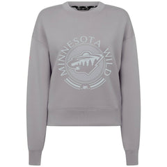 Minnesota Wild Levelwear Women's Slate & Snow Sponge Tri-Blend Sweatshirt Sale