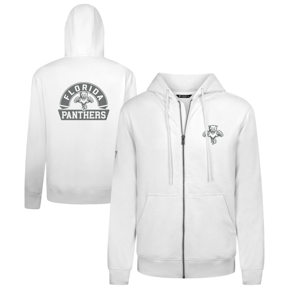 Florida Panthers Levelwear Podium Chenille Logo Full-Zip Hoodie On Sale