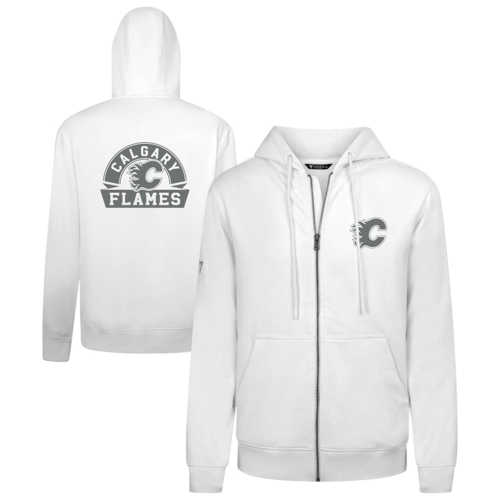 Calgary Flames Levelwear Podium Chenille Logo Full-Zip Hoodie Online