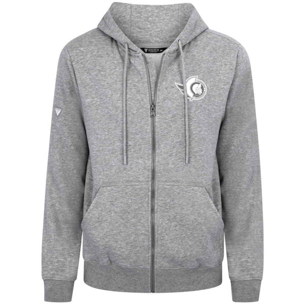 Ottawa Senators Levelwear Podium Chenille Logo Full-Zip Hoodie Outlet