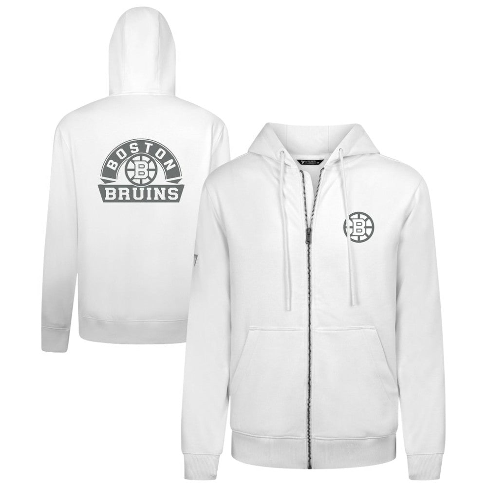 Boston Bruins Levelwear Podium Chenille Logo Full-Zip Hoodie Online