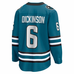 Sam Dickinson San Jose Sharks Fanatics Home Breakaway Jersey Outlet