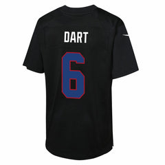 New York Giants Nike Jaxson Dart  Youth Fashion Game Jersey