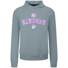 New York Rangers Levelwear Hockey Fights Cancer Mandate Tri-Blend Hoodie Online