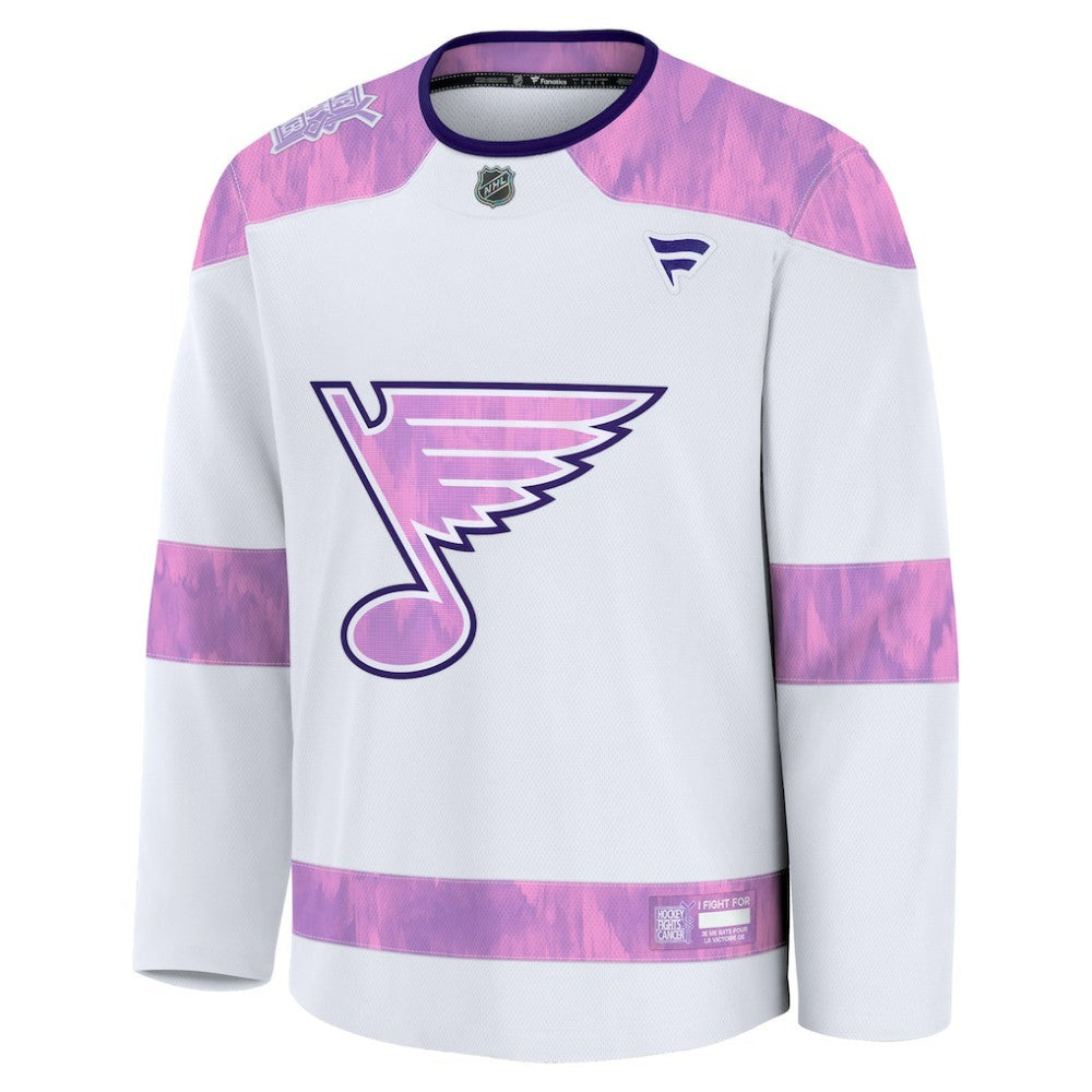 St. Louis Blues Fanatics Hockey Fights Cancer Survivor Practice Jersey Discount