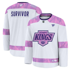 Los Angeles Kings Fanatics Hockey Fights Cancer Survivor Practice Jersey Online