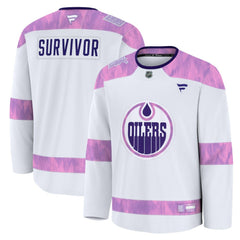 Edmonton Oilers Fanatics Hockey Fights Cancer Survivor Practice Jersey Outlet