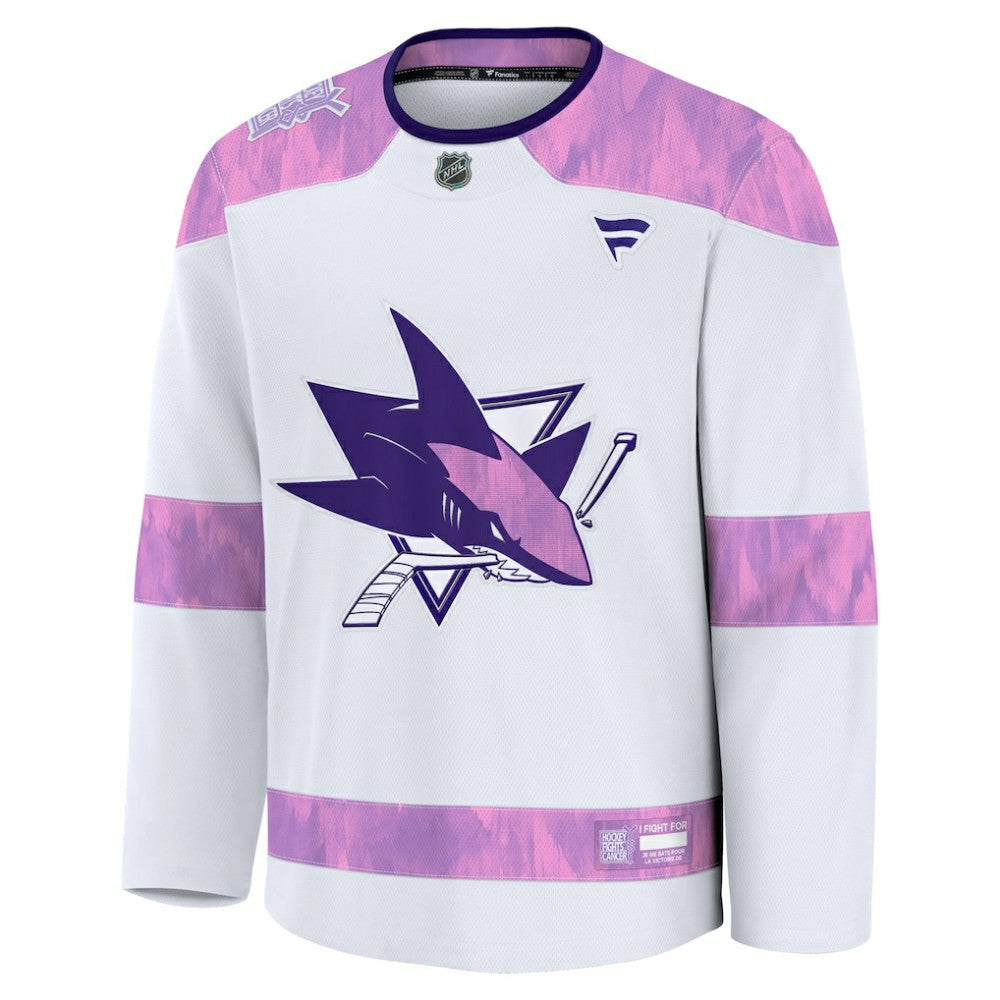 San Jose Sharks Fanatics Hockey Fights Cancer Survivor Practice Jersey Online