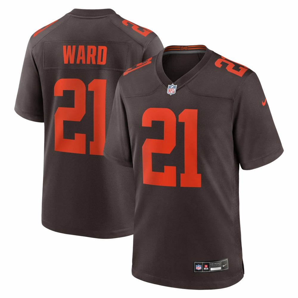 Cleveland Browns Nike Denzel Ward  Alpha Dawg Game Jersey
