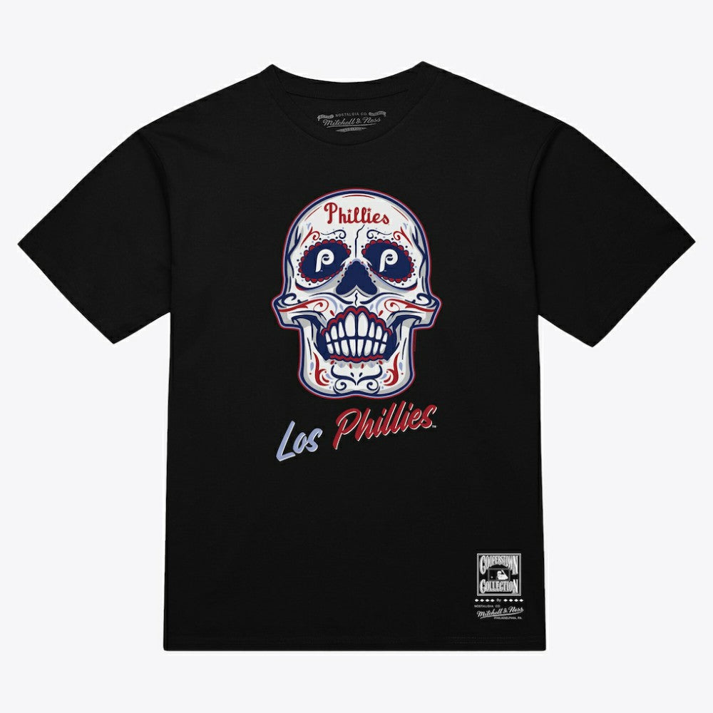 Philadelphia Phillies Mitchell & Ness Women's Sugar Skull Boxy T-Shirt | MLB Online