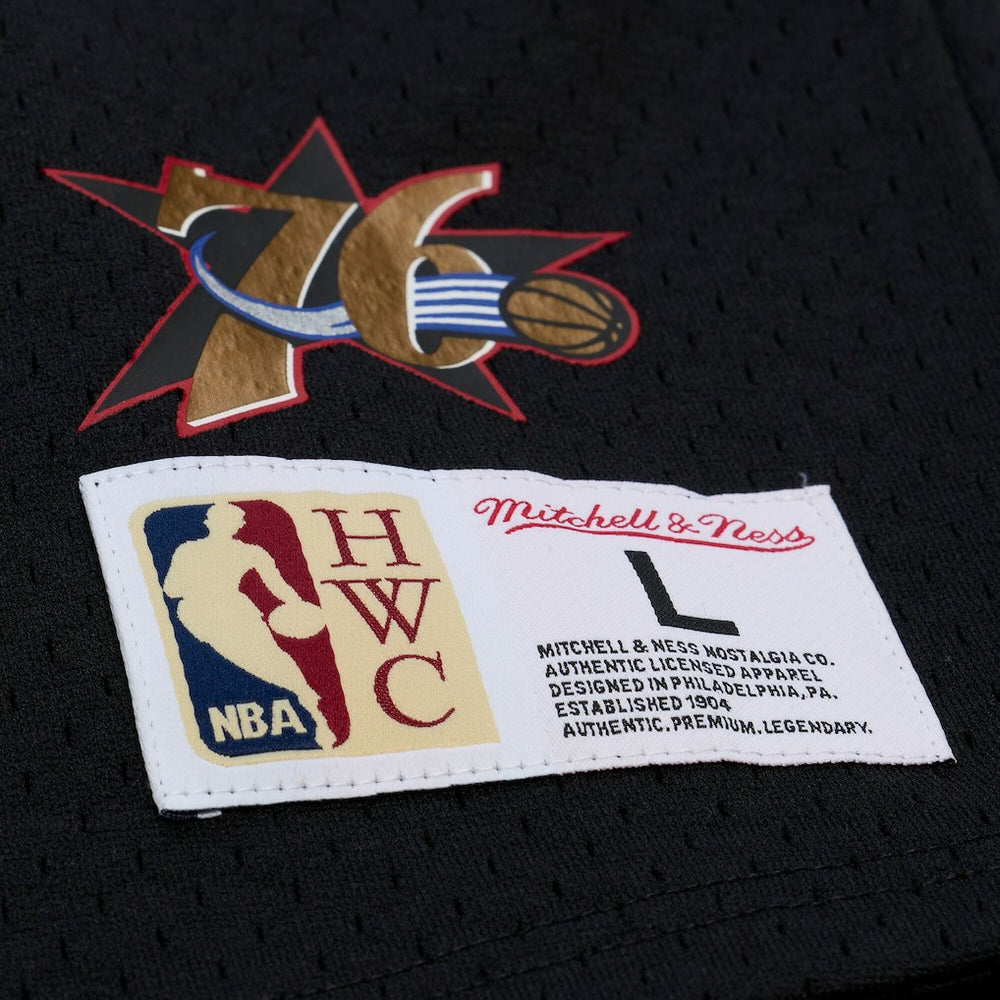 Allen Iverson Philadelphia 76ers Mesh Name & Number Short Sleeve Hoodie Online