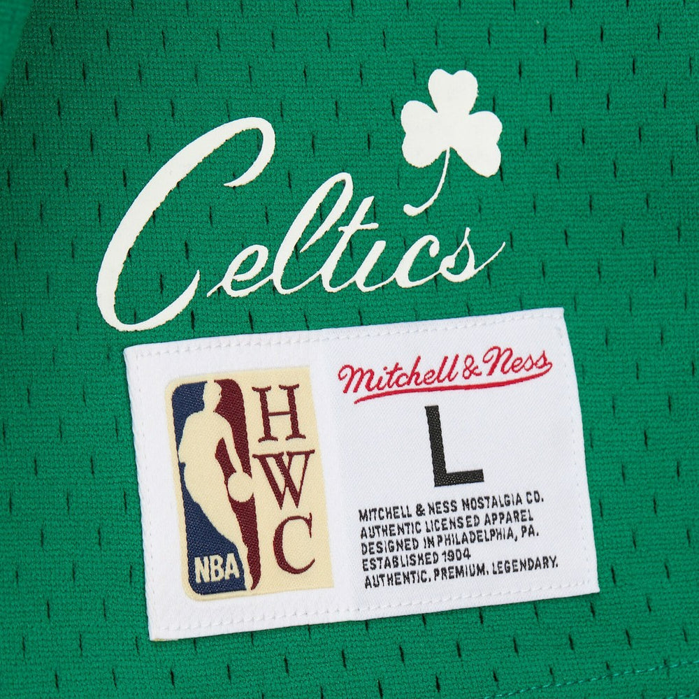 Larry Bird Boston Celtics Mesh Name & Number Short Sleeve Hoodie Online