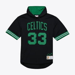 Larry Bird Boston Celtics Mesh Name & Number Short Sleeve Hoodie Online