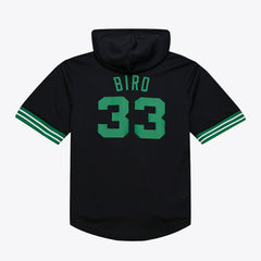 Larry Bird Boston Celtics Mesh Name & Number Short Sleeve Hoodie Online