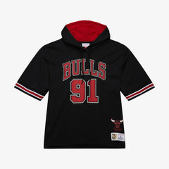 Dennis Rodman Chicago Bulls Mesh Name & Number Short Sleeve Hoodie sale Online