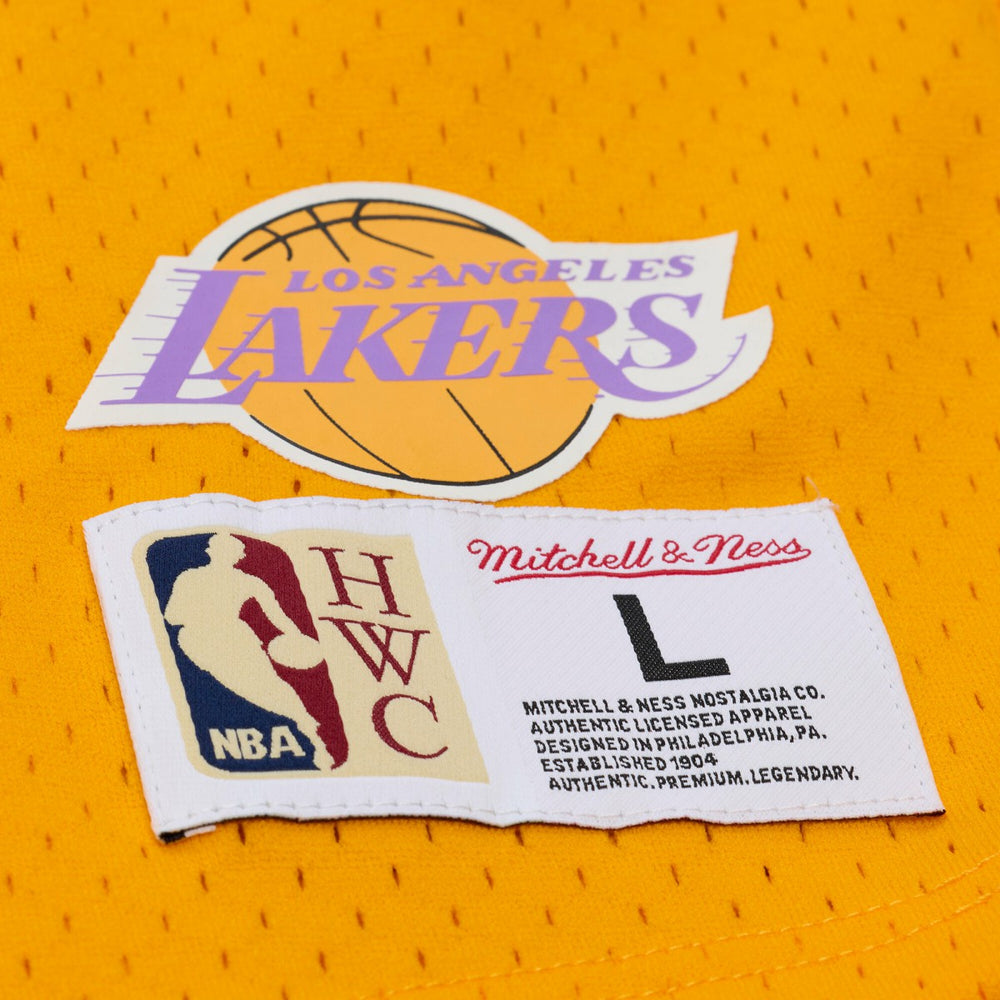 Shaquille O'Neal Los Angeles Lakers Mesh Name & Number Short Sleeve Hoodie New