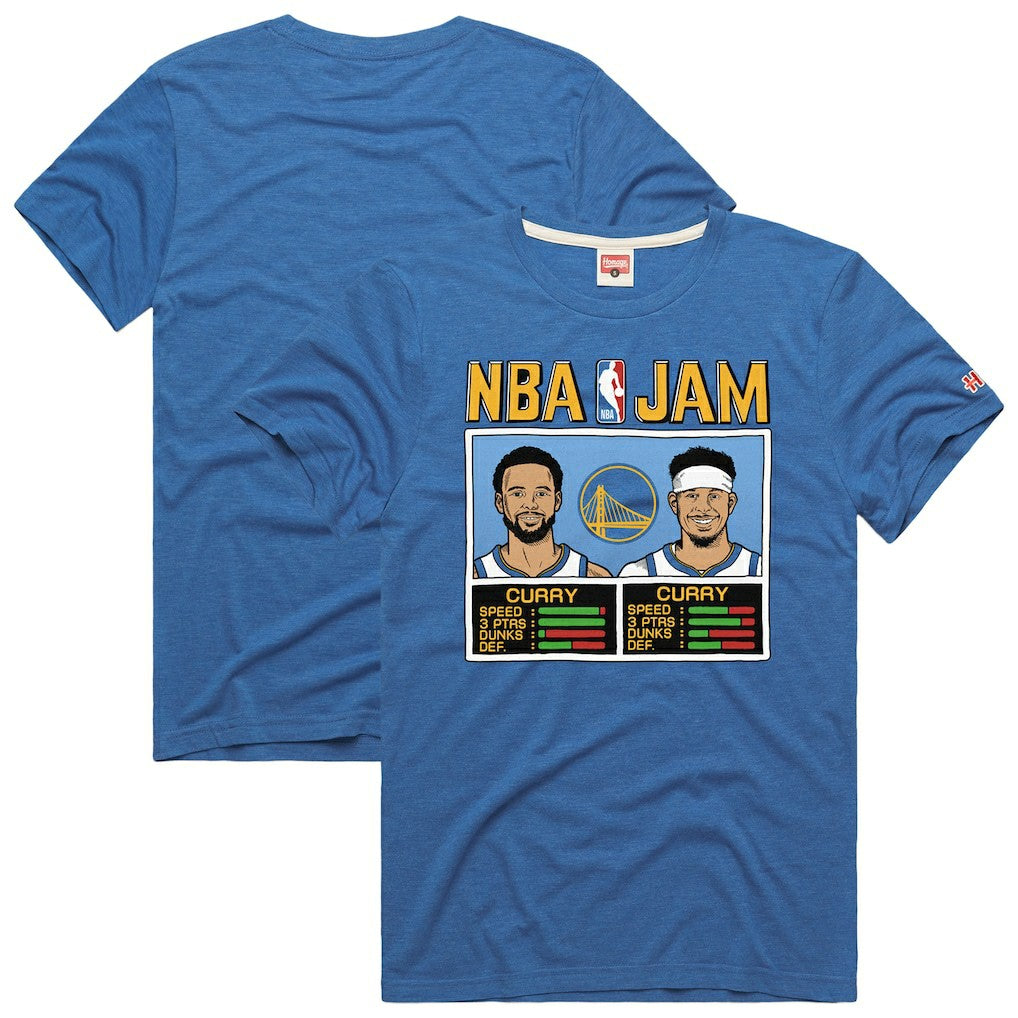 Stephen Curry & Seth Curry Golden State Warriors Homage NBA Jam Tri-Blend T-Shirt sale On Sale