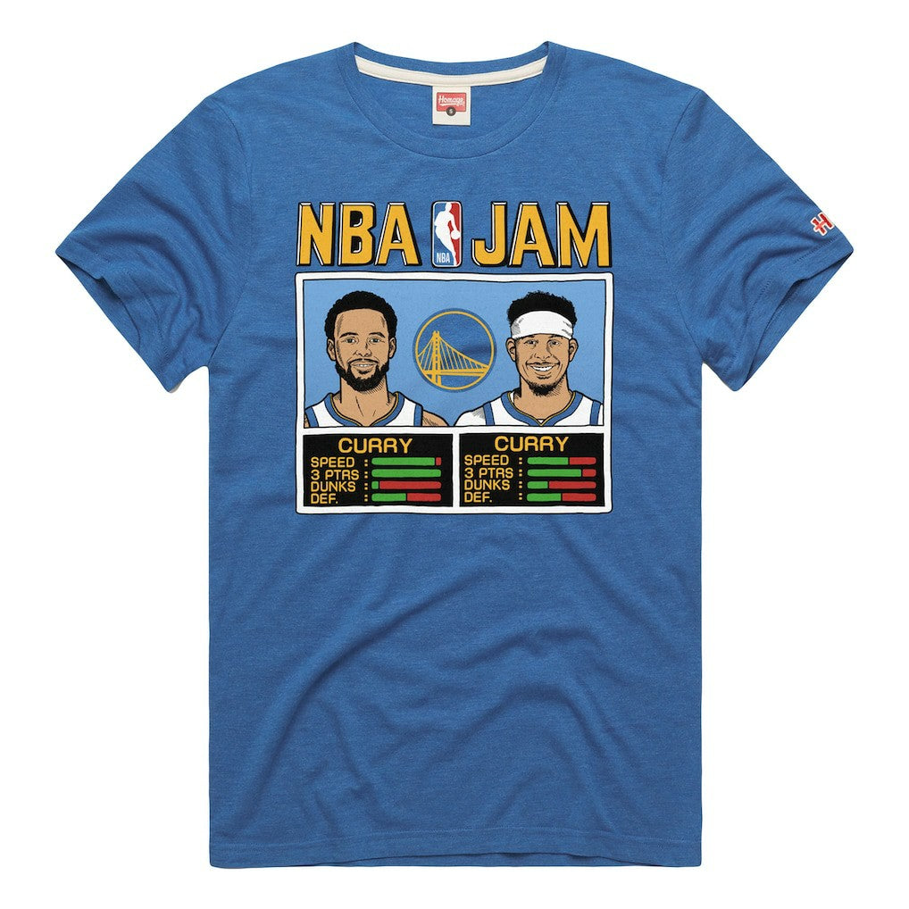 Stephen Curry & Seth Curry Golden State Warriors Homage NBA Jam Tri-Blend T-Shirt sale On Sale