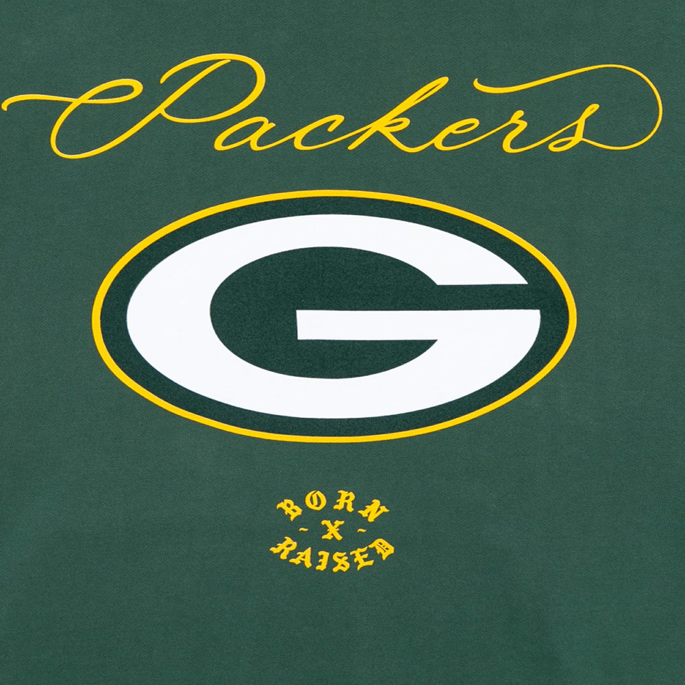 Green Bay Packers  Born x Raised Unisex Fine Line Hoodie