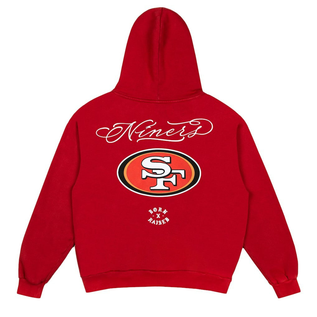 San Francisco 49ers  Born x Raised Unisex Fine Line Hoodie