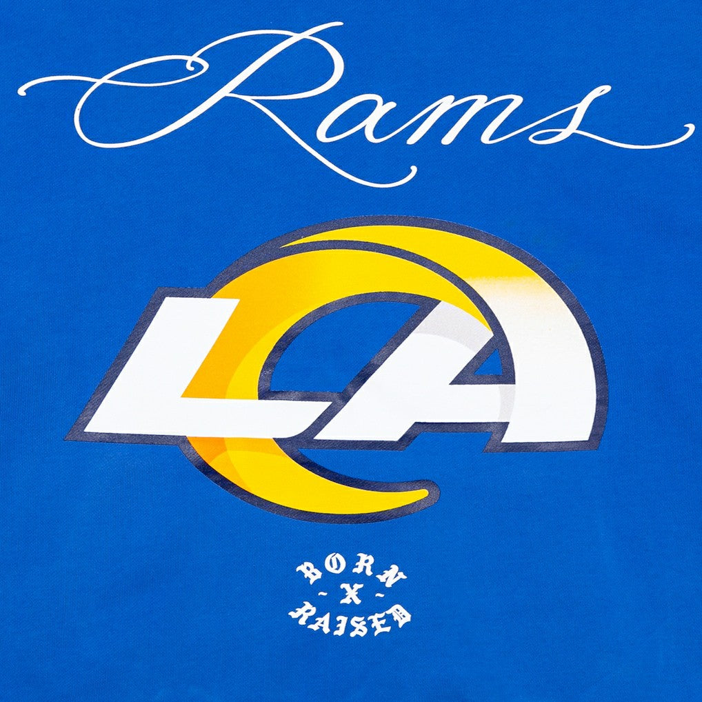 Los Angeles Rams  Born x Raised Unisex Fine Line Hoodie