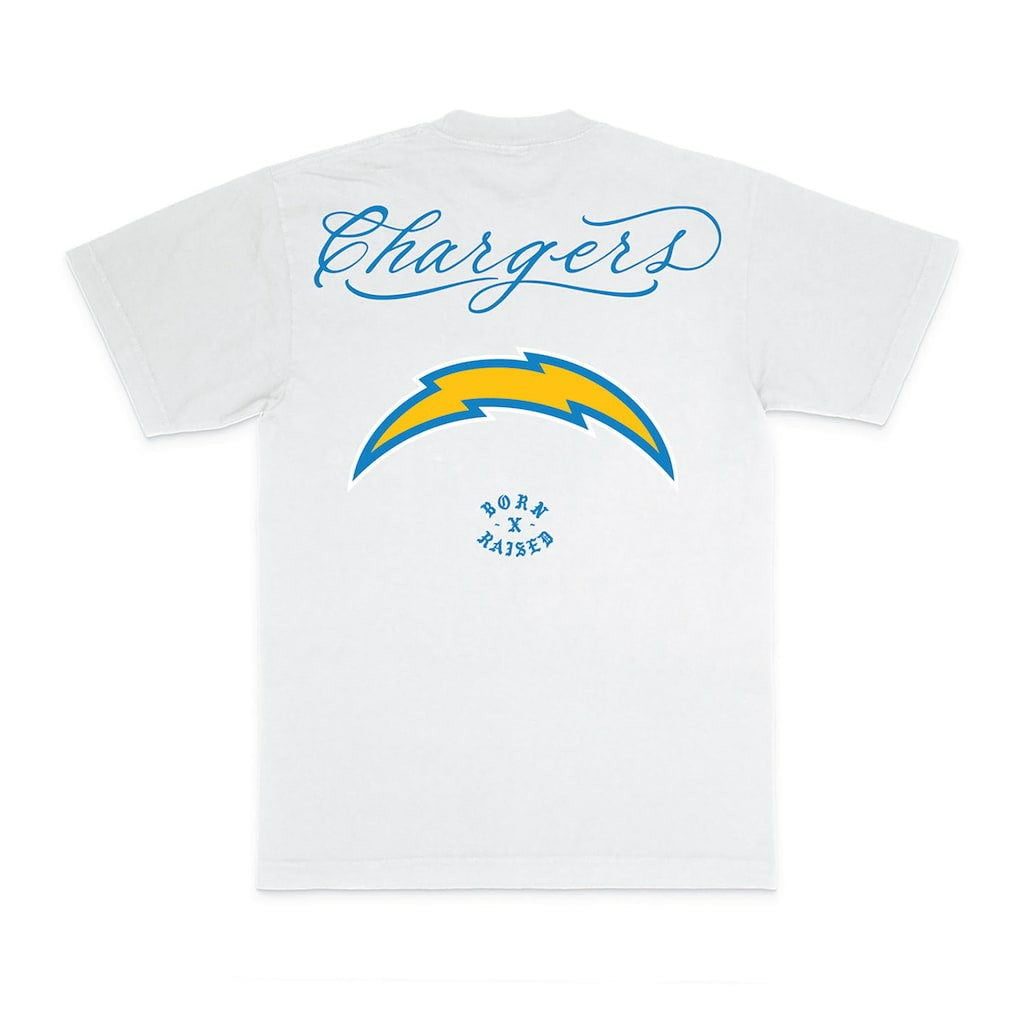 Los Angeles Chargers  Born x Raised Unisex Fine Line T-Shirt