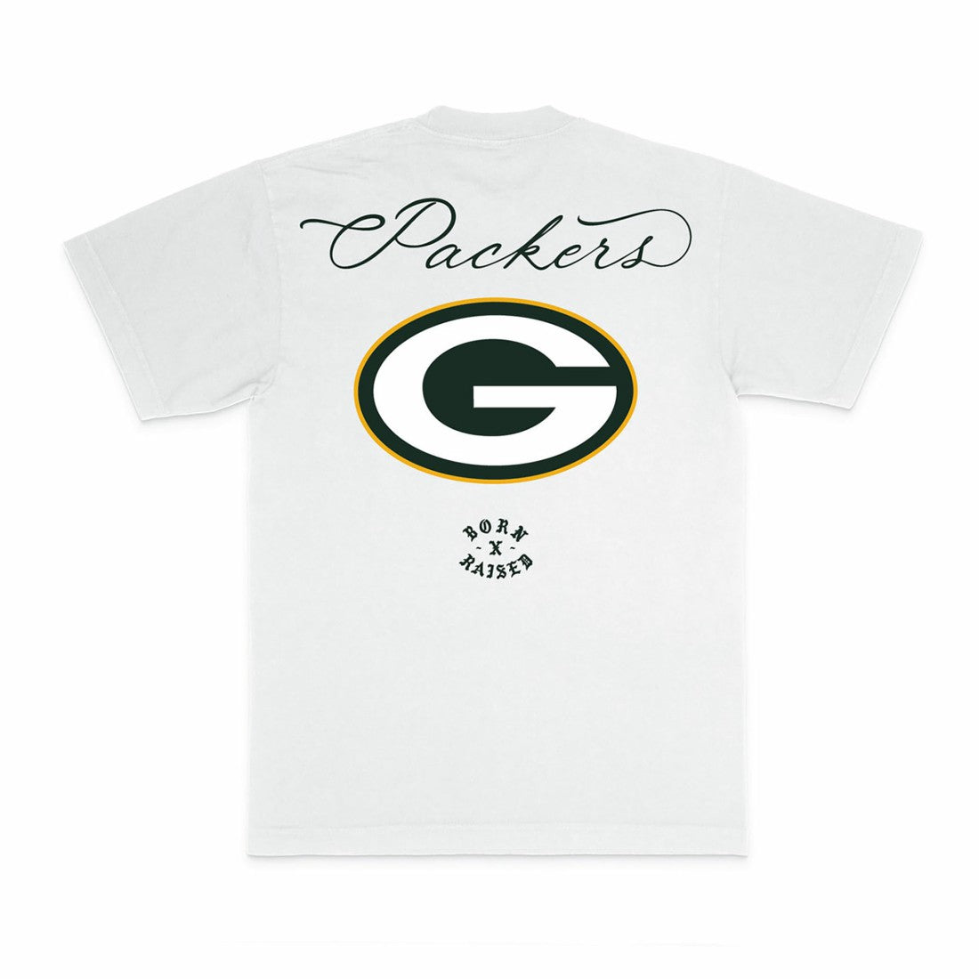 Green Bay Packers  Born x Raised Unisex Fine Line T-Shirt