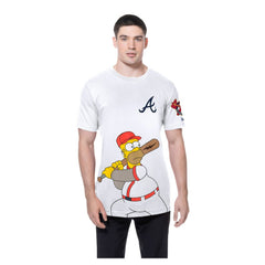Atlanta Braves New Era MLB x Simpsons Homer Wonderbat T-Shirt | MLB Discount