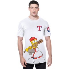 Texas Rangers New Era MLB x Simpsons Homer Wonderbat T-Shirt | MLB For sale