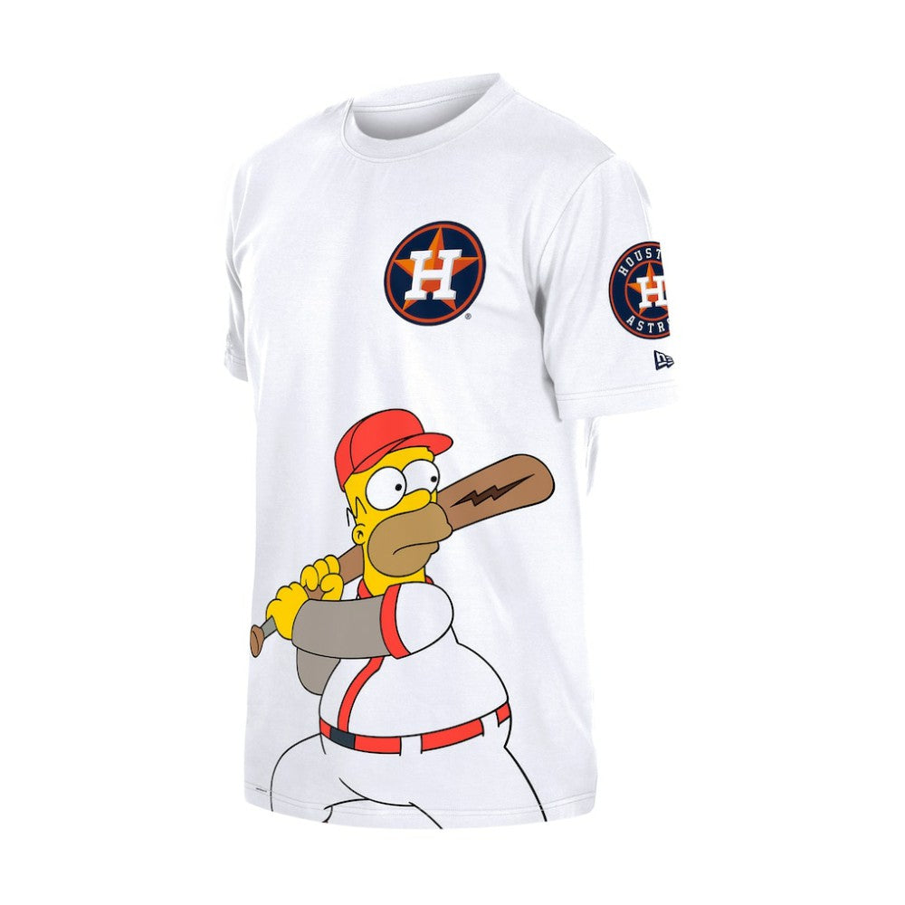 Houston Astros New Era MLB x Simpsons Homer Wonderbat T-Shirt | MLB Outlet