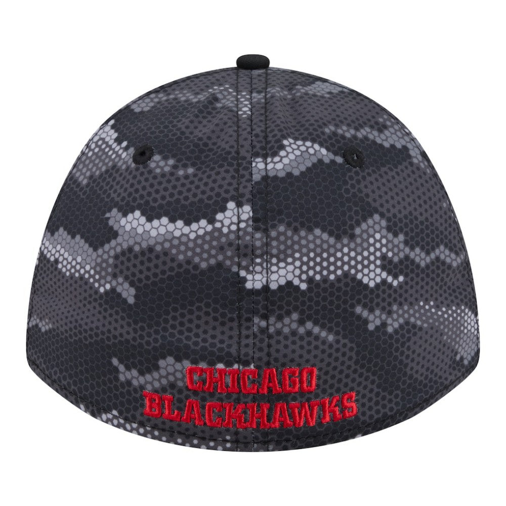 Chicago Blackhawks New Era Zero Dark 39THIRTY Flex Hat Online